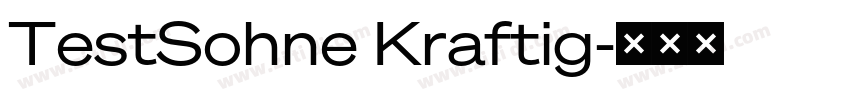TestSohne Kraftig字体转换